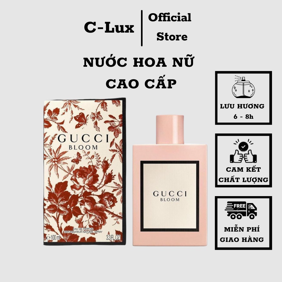 Nước hoa nữ Dầu Thơm Gucci Bloom Lưu Hương Lâu - Nồng độ EDT dung tích 100ml - Hương thơm nữ tính quyến rũ ngọt ngào