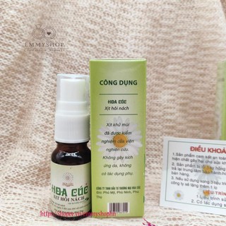 Xịt hôi nách Hoa Cúc thơm ngay sau một liệu trình 2 lọ