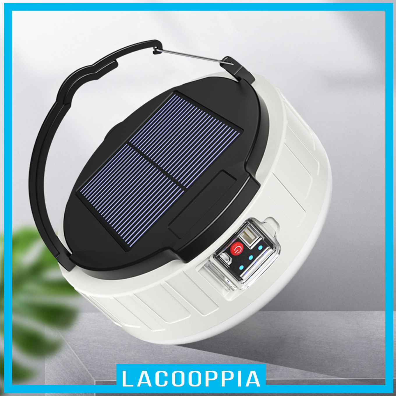 [LACOOPPIA]Camping Lantern Solar/USB Light Bulb Tent Lamp 400 lumen Lights