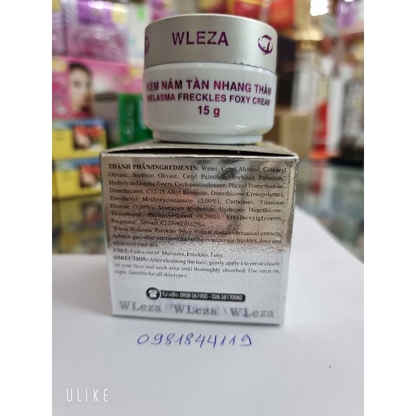 kem wleza bạc 15gr [hàng chính hãng cty]