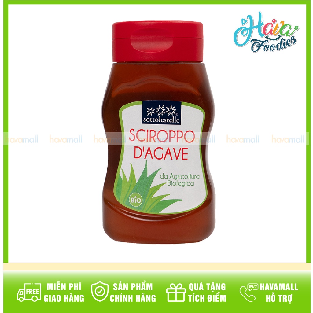 [HÀNG CHÍNH HÃNG] Siro Cây Thùa Hữu Cơ Sottolestelle 380gr - Organic Agave Syrup