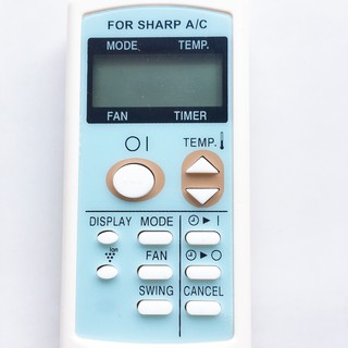 Remote máy lạnh Sharp xanh - Điều khiển điều hòa Sharp