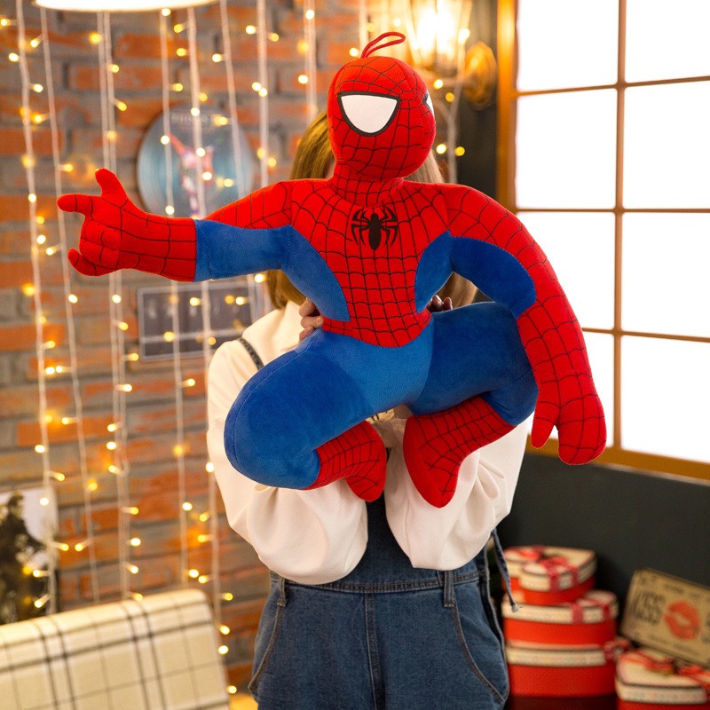 Gấu Bông , Gối Ôm Siêu Nhân Người Nhện Spider Man Đủ Size