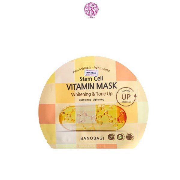 Mặt nạ dưỡng sáng da Banobagi Stem Cell Vitamin Mask (1 Miếng Lẻ)