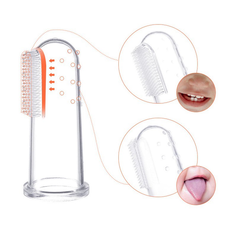 Rơ lưỡi silicon cho bé - Có kèm hộp bảo quản