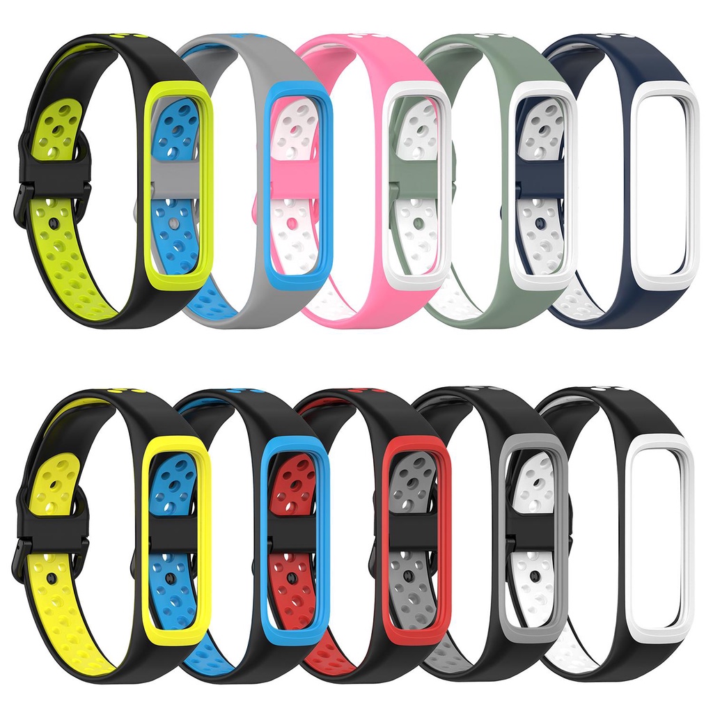 BTLIMER Dây Đeo Thay Thế Chất Liệu Silicon Màu Trơn Cho Samsung Galaxy Fit 2 SM-R220