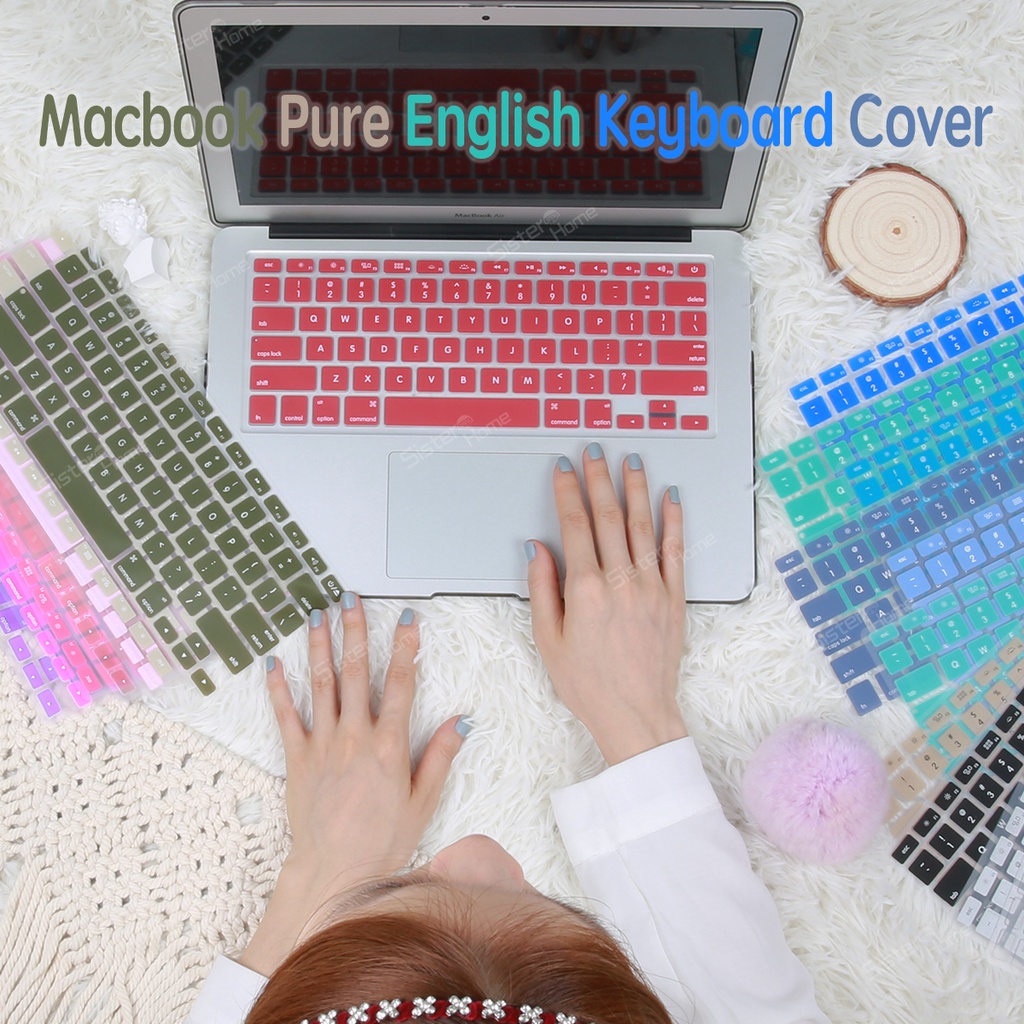 Tấm phủ bàn phím silicone thích hợp cho Macbook Pro Air 27.9 30.4 33.0 35.5 38.1 40.6cm 2020 M1 A2337
