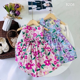 🌸🌸 ĐẦM HOA CỔ VUÔNG HỞ LƯNG CỘT NƠ 🎀🎀