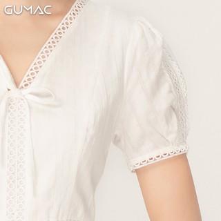 Đầm cổ V đăng ten DA996 GUMAC