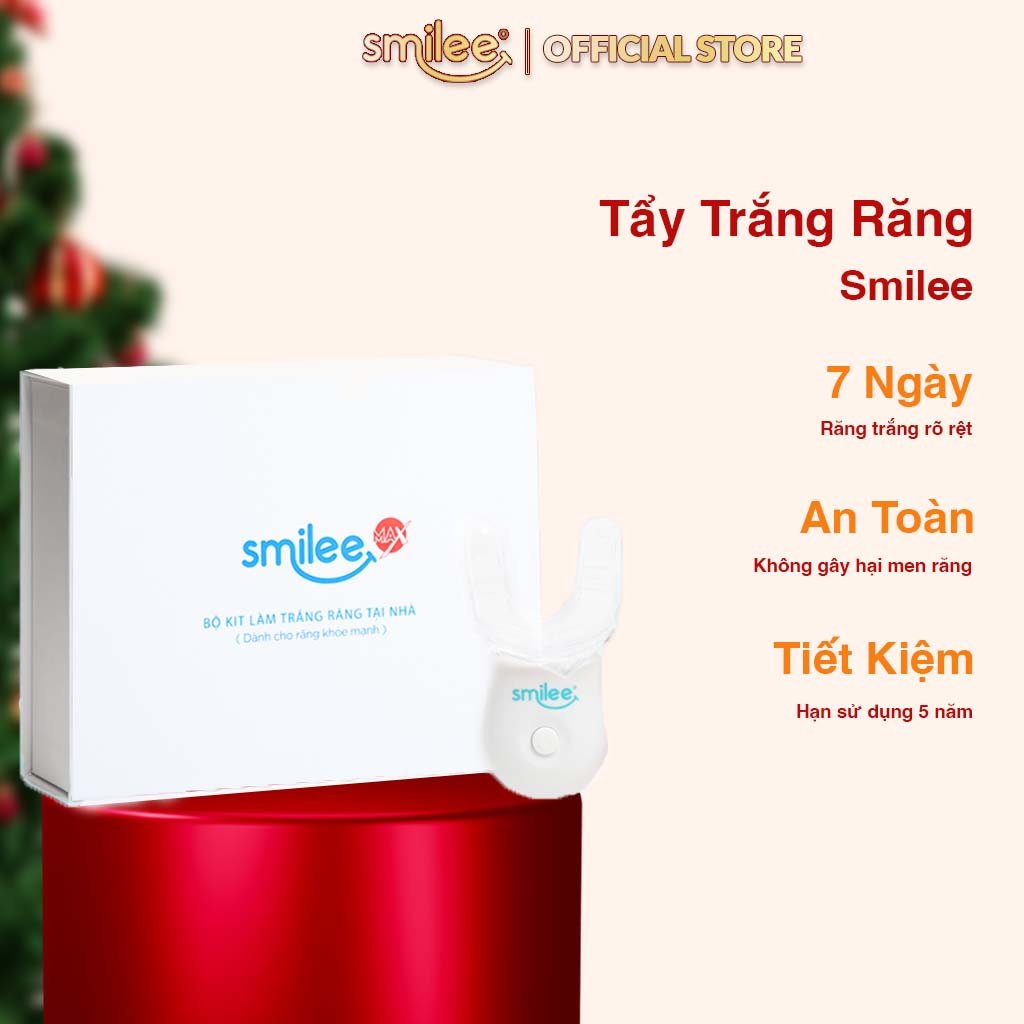 Máy tẩy trắng răng Smilee làm trắng răng nhanh không ê buốt, an toàn cho sức khoẻ, hàng nhập khẩu từ USA