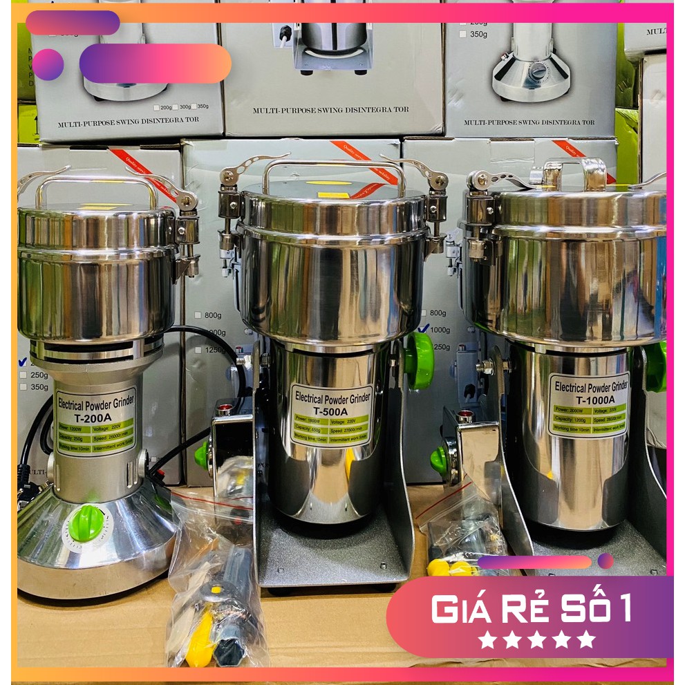 Máy xay mịn bột khô Công Nghiệp 500gr, máy nghiền bột khô Xay được tất cả loại hạt