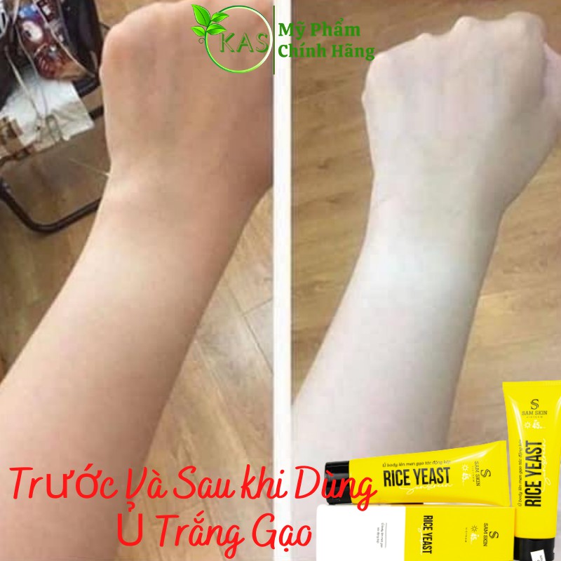 Ủ Trắng Body Tinh Chất Gạo Và Collagen Giúp da Trắng Sáng Mịn Màng - Bật Tone Ngay Lần Đầu Tiên An Toàn Cho Mọi Loại Da