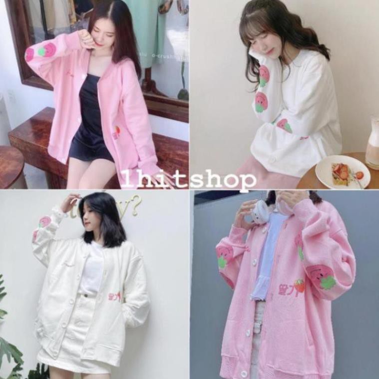 Áo Cardigan TRÁI DÂU CUTE Unisex | BigBuy360 - bigbuy360.vn
