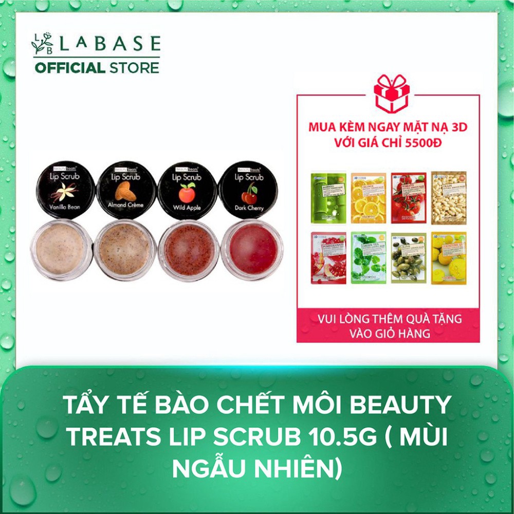 Tẩy tế bào chết môi Beauty Treats Lip Scrub 10.5g ( mùi ngẫu nhiên ) A59 | BigBuy360 - bigbuy360.vn