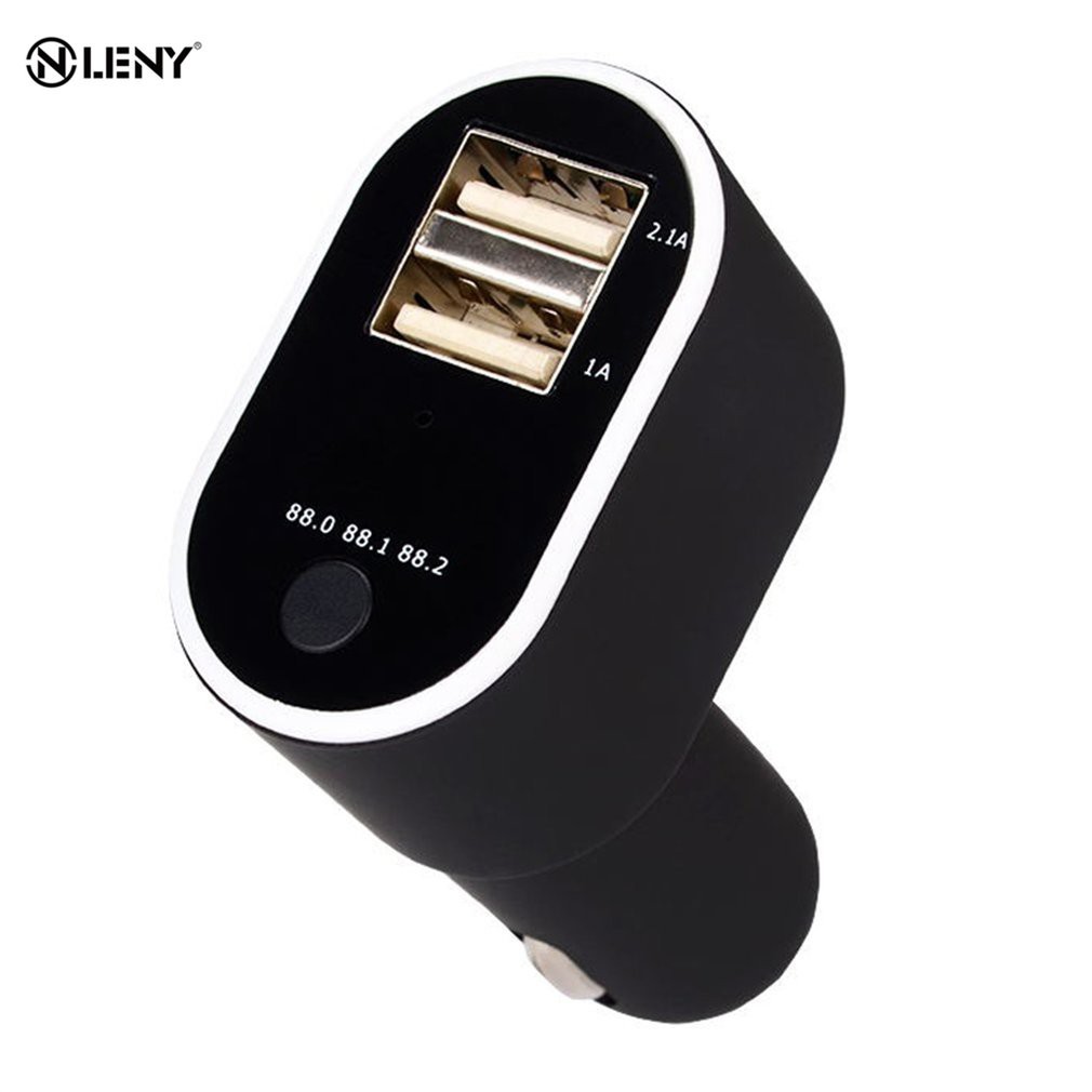 [HT11]Smart Car Charger Dual USB MP3 Player Support FM Hands Free Calling