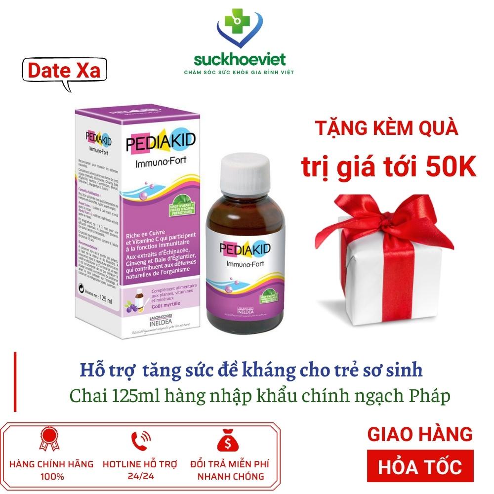 Vitamin Pediakid Immuno Fort - Tăng sức đề kháng cho trẻ sơ sinh - Chai 125ml