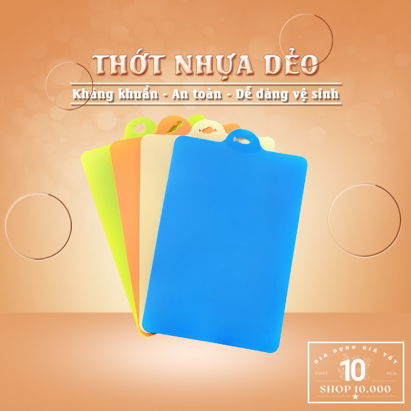 Thớt Nhựa Kháng Khuẩn - Thớt Dẻo Chống Trơn Trượt Dễ Vệ Sinh