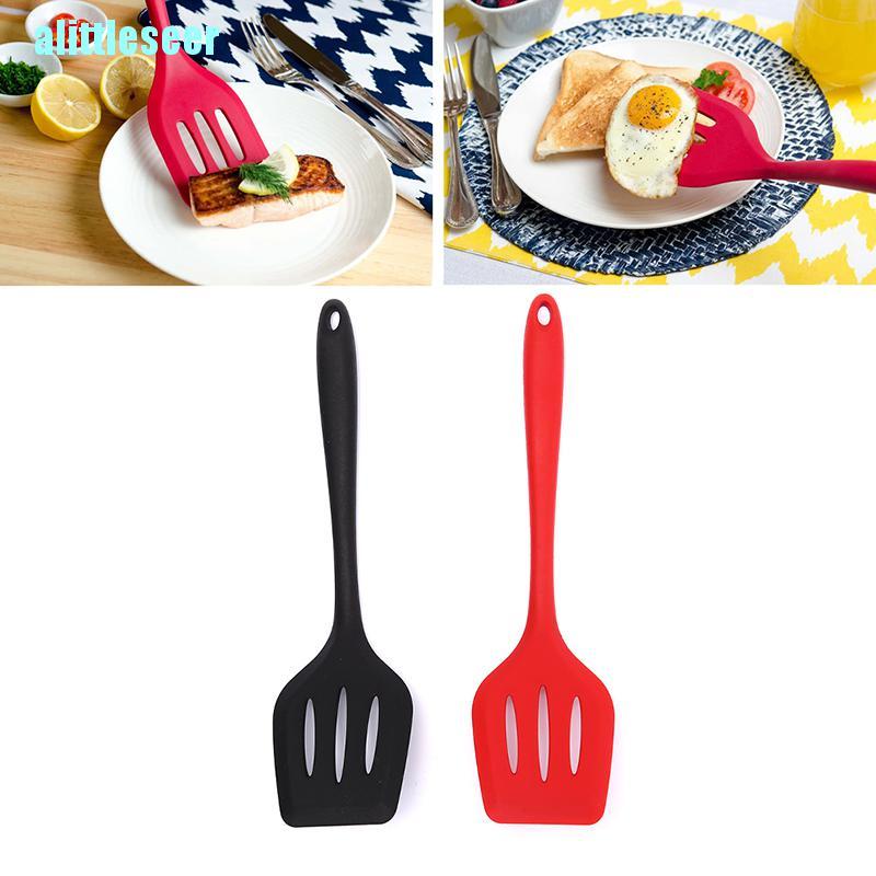 【Per】Silicone Turners Slotted Spatula Kitchen Tools Egg Fish Pan Cooking Utensils