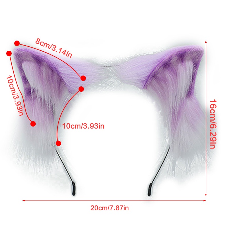 Flgo Băng Đô Tai Mèo / Cáo / Quái Vật Làm Bằng Tay Phong Cách Lolita Đáng Yêu