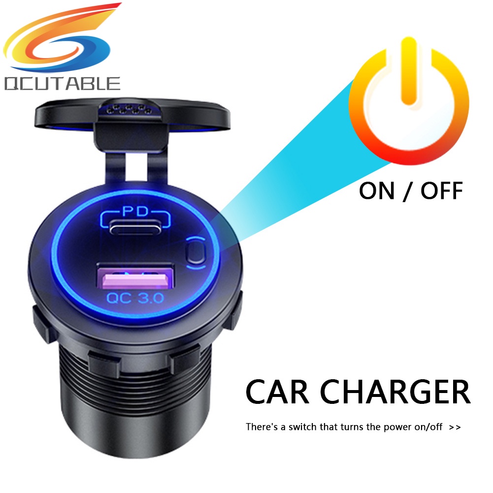 Ổ cắm sạc nhanh USB 3.0 cho xe hơi