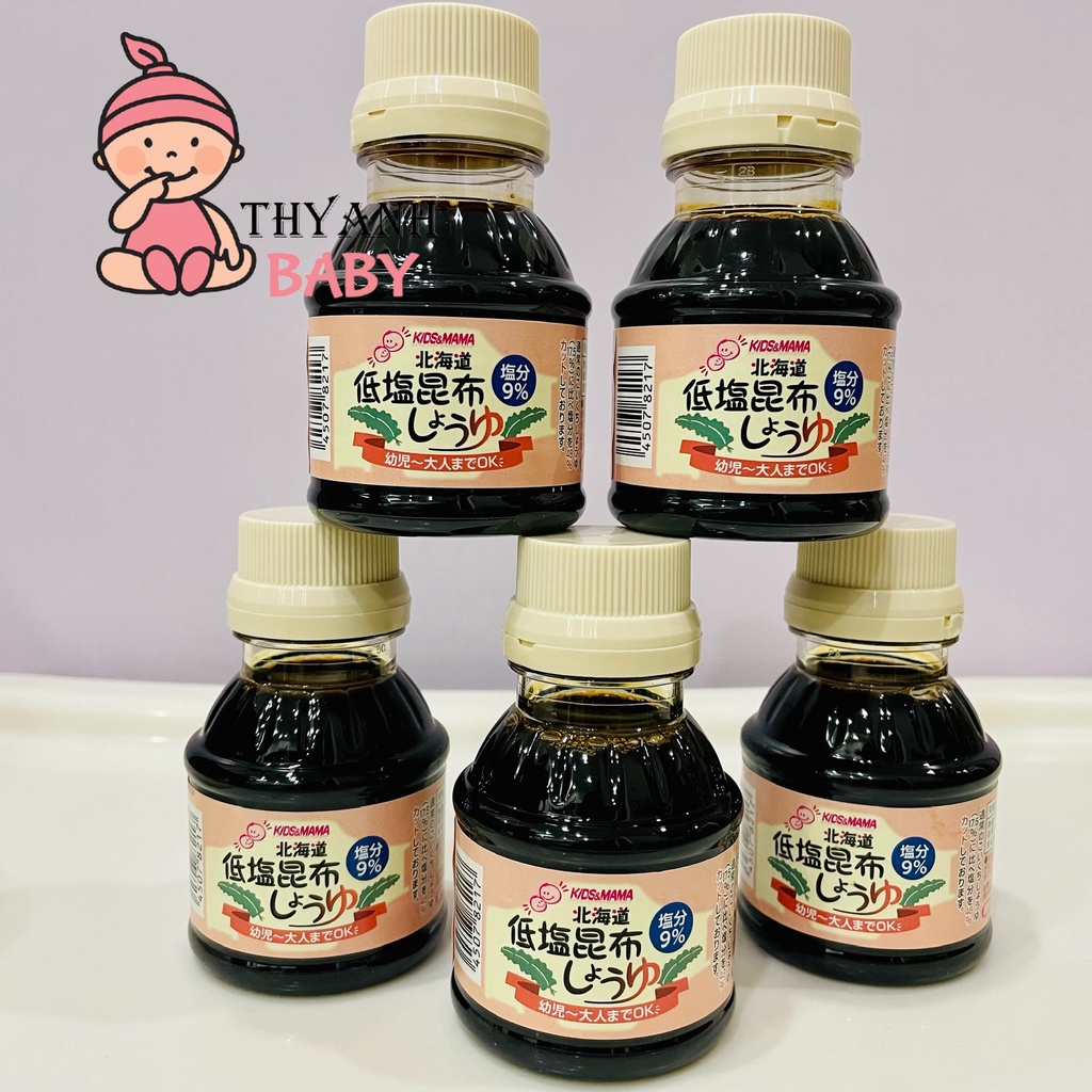 Nước tương tảo bẹ nguyên chất Hokkaido Kids&amp;Mama 100ml