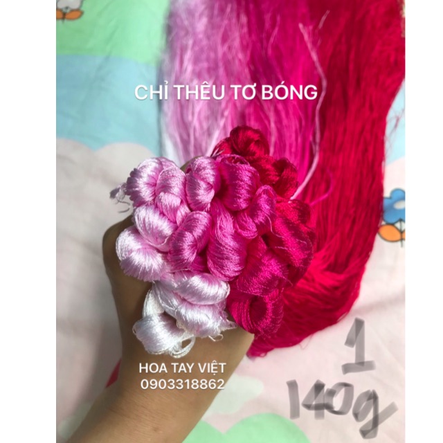 Set Chỉ thêu tơ bóng làng nghề số 1 ( 160gam)