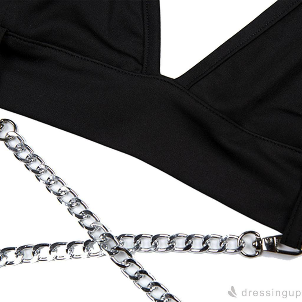 Áo kiểu nữ không tay cổ chữ V hở lưng quyến rũ