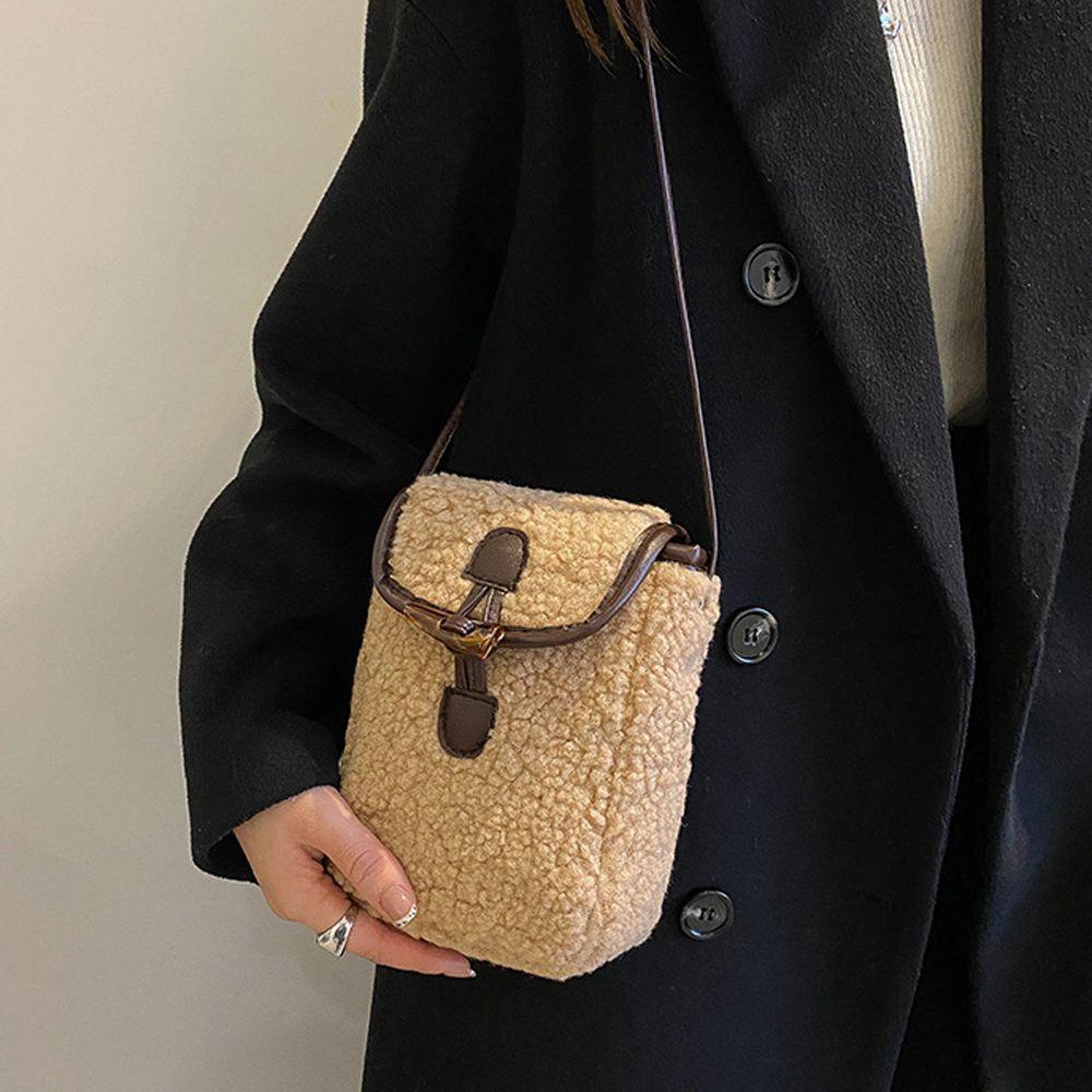 Túi Xách Đeo Vai Cỡ Nhỏ Phối Nút Thời Trang Cho Nữ