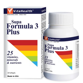 Viên Uống Bổ Sung Vitamin Và Khoáng Chất Vitahealth Supa Formula 3 Plus - Hộp 30 Viên