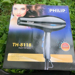 Máy sấy tóc 2 chiều nóng lạnh công suất lớn philip-3000w- th 8118
