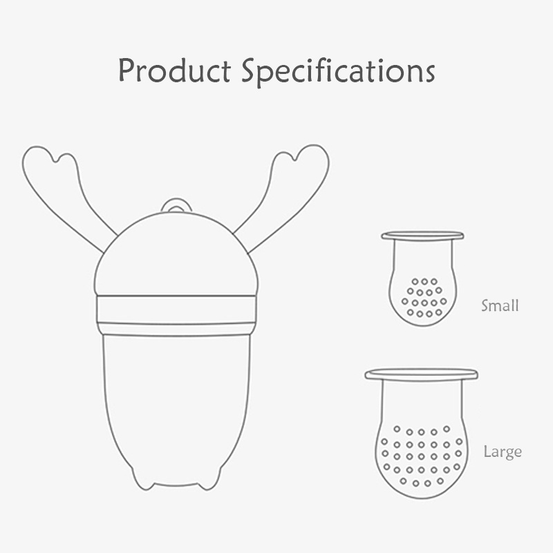 Núm Ti Giả Bằng Silicone Hình Trái Cây Cho Bé