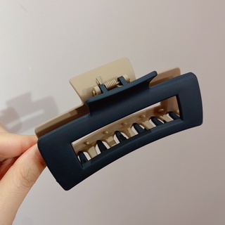 Kẹp tóc vuông size lớn phối 2 màu Su.N Accessories