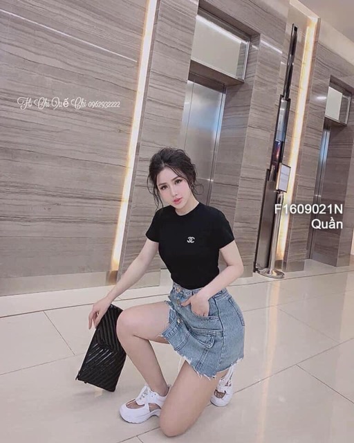 Quần Sooc bò Giả Váy Khuy Lệch Hàng Đủ Size | BigBuy360 - bigbuy360.vn