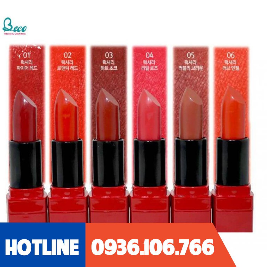 [Mỹ Phẩm Xách Tay]  Son Thỏi The Skin Face Red Bote Lipstick Hàn Quốc  - Phụ Nữ Làm Đẹp