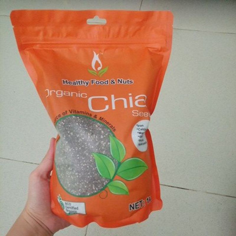 Hạt chia Úc Absolute Organic 1kg mẫu mới.