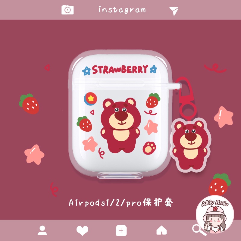 Vỏ Bảo Vệ Hộp Sạc Tai nghe không dây 1/2/pro Bằng TPU Mềm Họa Tiết Hoạt Hình Dễ Thương