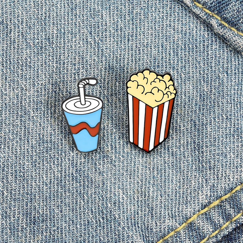 Ghim Cài Áo Hình Quả Tạ Bằng Kim Loại Tráng Men Độc Đáo