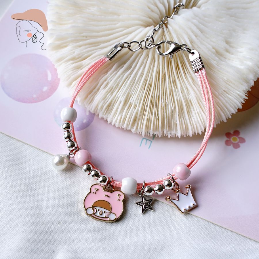 Vòng Tay Phối Hạt Gốm Thời Trang Hàn Quốc Cho Nữ