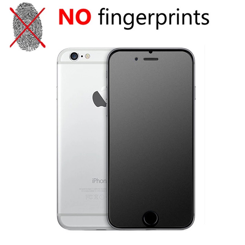 Kính cường lực chống bám vân tay cho iPhone 7 8 6 6S Plus XR XS X 11 12 13 Pro Max 12 Mini