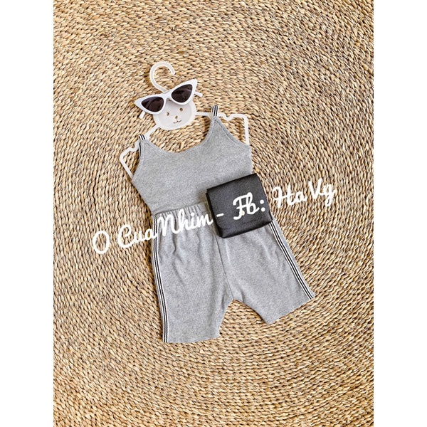 Set ngố hai dây thun gân phối sọc cho bé iu ❤️