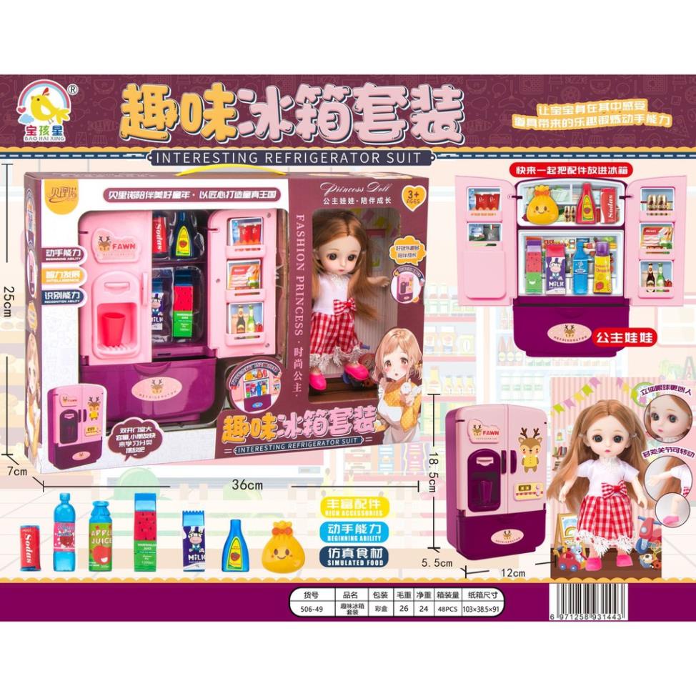 Đồ Chơi Tủ Lạnh và Búp Bê Chi Bi - Món Quà Cho Các Bé Gái An Kids