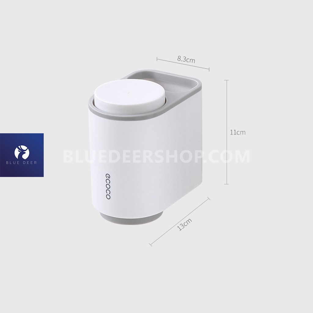 Kệ Để Bàn Chải Đánh Răng ECOCO, Kệ Nhà Tắm Dính Tường (Tặng Kèm 2 Cốc)
