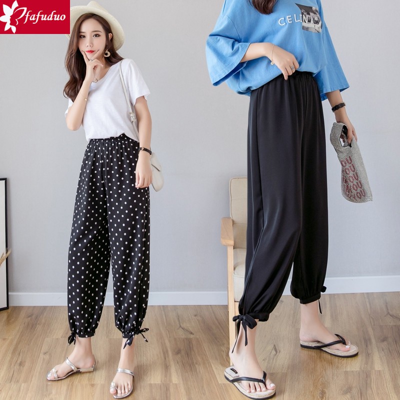 Quần Dài Ống Rộng Màu Trơn Duyên Dáng Dành Cho Nữ