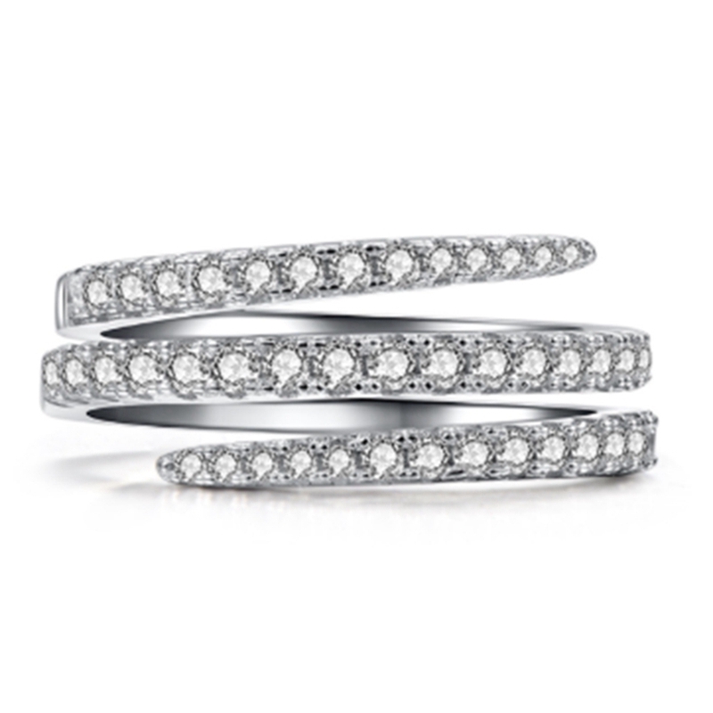 Nhẫn Đính Đá Sapphire Trắng Tự Nhiên Độc Đáo