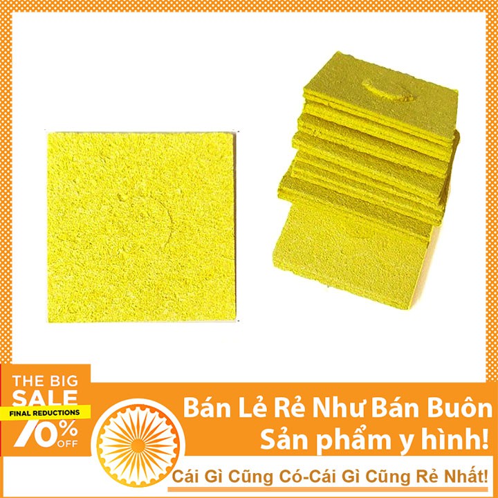 Combo Bộ 5 Miếng Bọt Biển Vệ Sinh Mỏ Hàn Vuông 6x6cm