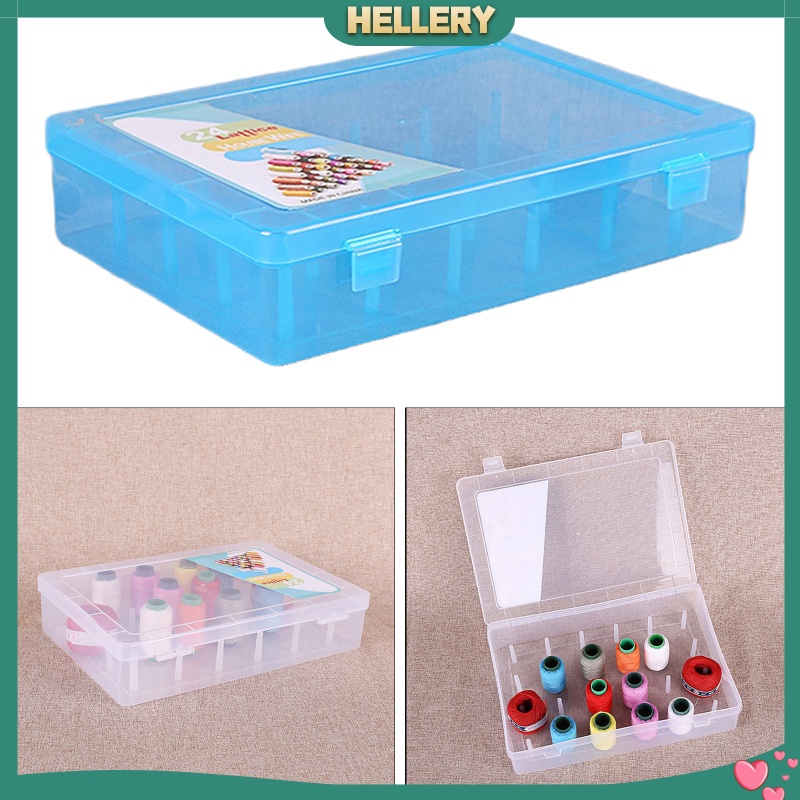 [HELLERY] Sewing Thread Storage Box Organiser Case Spools Organizer