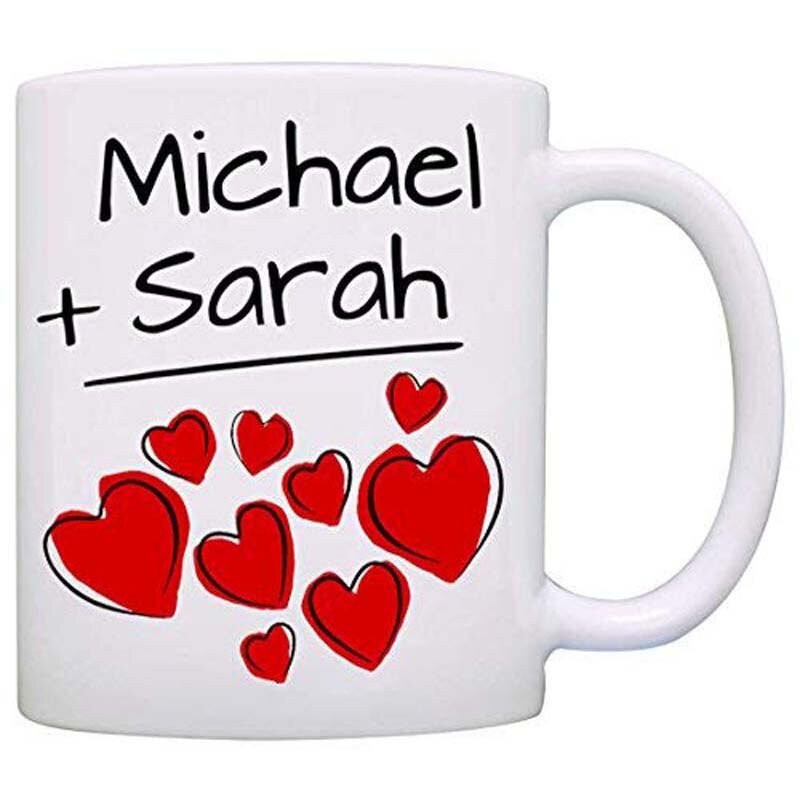 Tên Tùy Chỉnh Cá Nhân Hóa! Cốc Cà Phê In Chữ I love my Husband Wife Mom Lãng Mạn Dùng Làm Quà Tặng Đám Cưới Cho Cặp Đôi