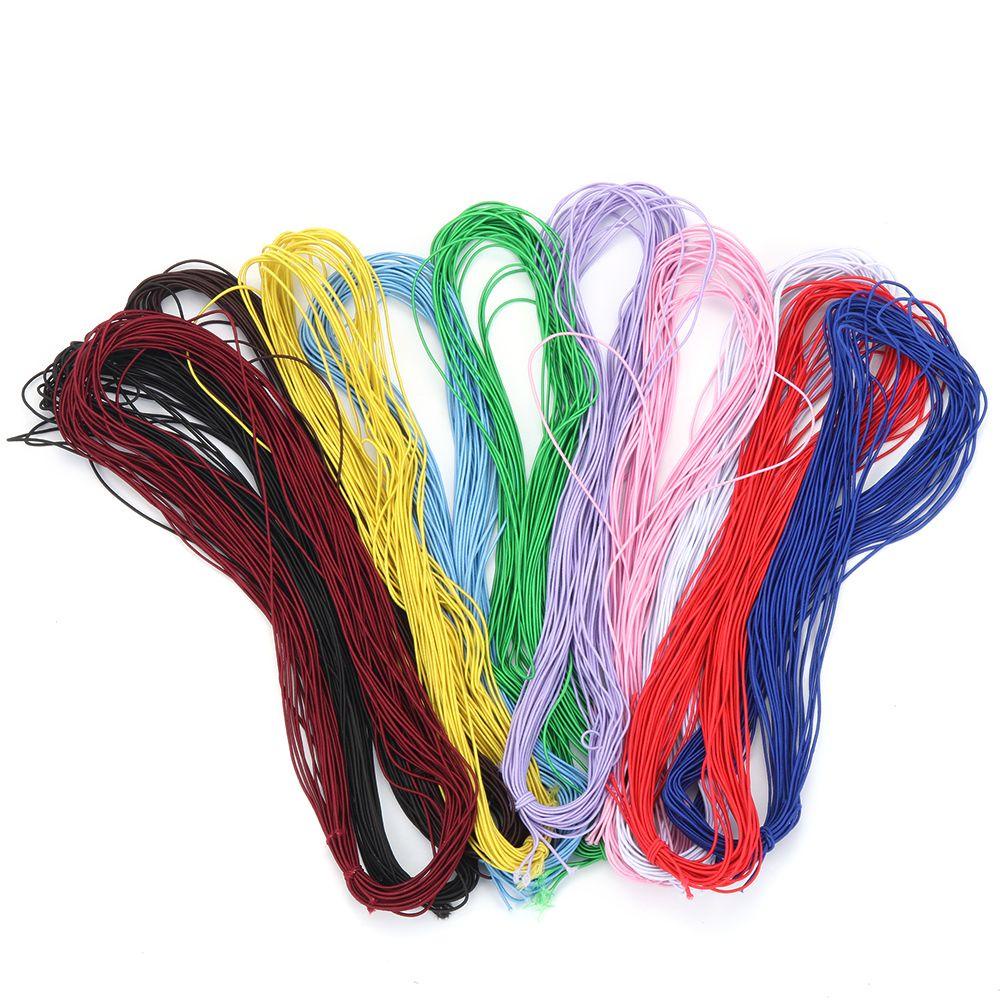Cuộn Dây Ruy Băng Co Giãn 1mm 20Yards Dùng Làm Trang Sức DIY