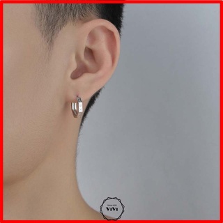 Bông tai bạc nam chữ La Mã I-VI Roman – khuyên tai bạc ViVi_Gift