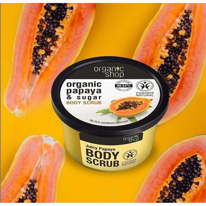 [Chính hãng] Tẩy Da Chết Body Organic Papaya &amp; Sugar 250ml